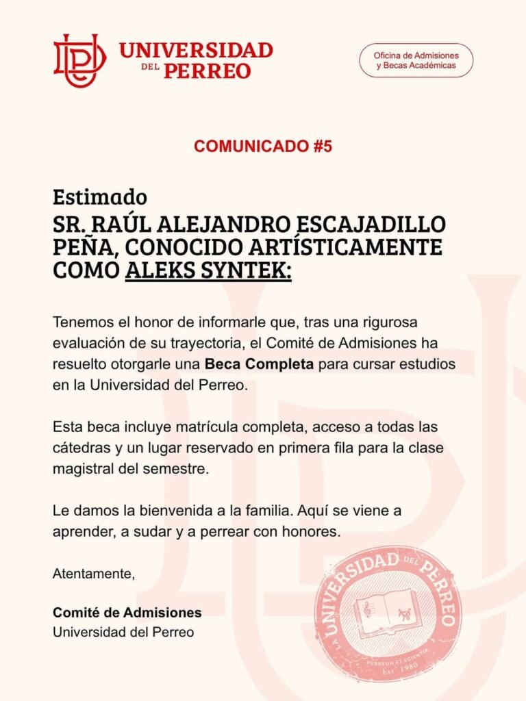 Syntek Universidad del perreo